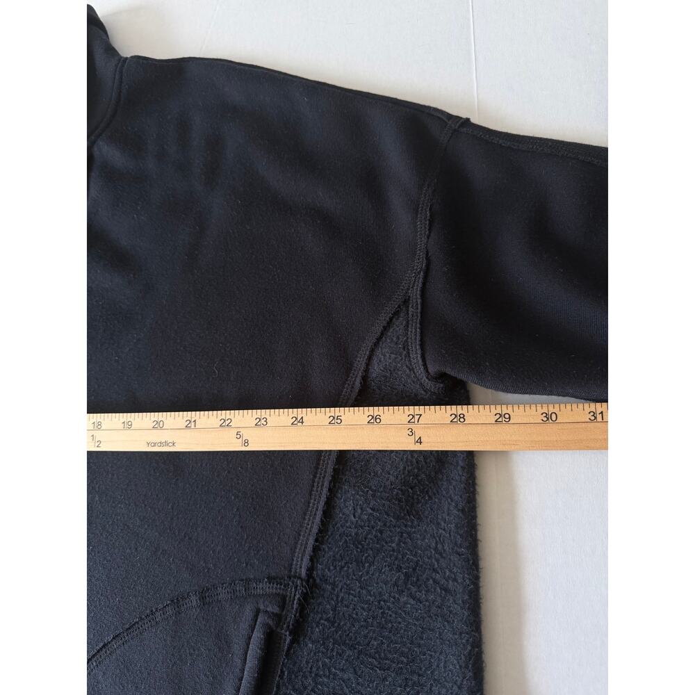 FP Beach Size S Fuzzy Cozy Pullover Oversize Boxy Sweatshirt Black - Picture 11 of 11